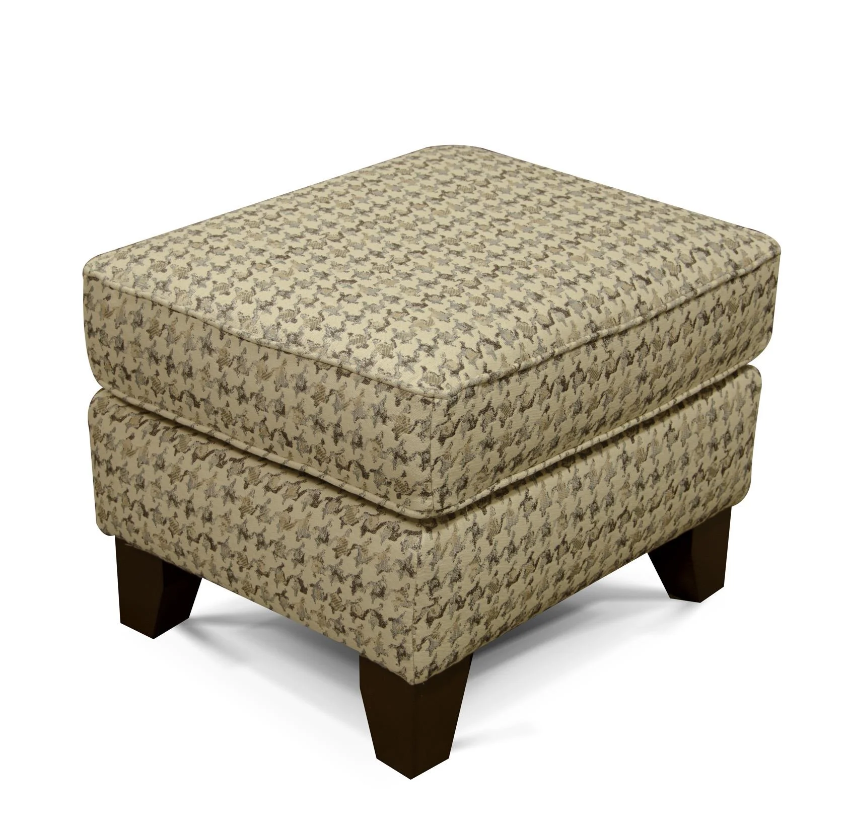 Dimensions 3B00 Series 3B07 Traditional Ottoman with Wooden Legs
